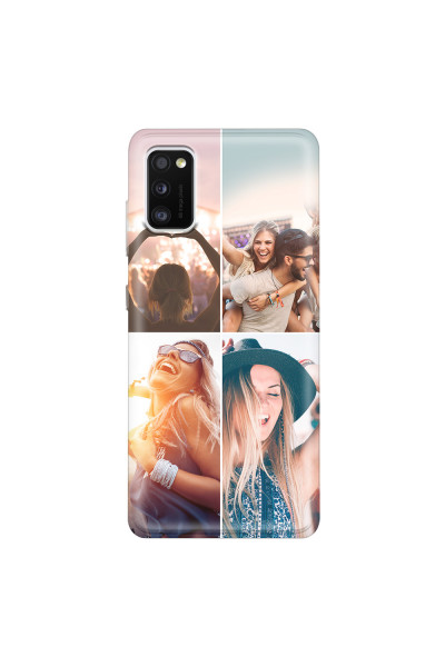 SAMSUNG - Galaxy A41 - Soft Clear Case - Collage of 4