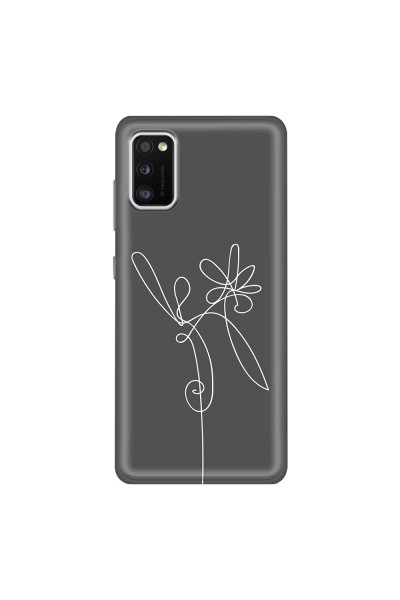SAMSUNG - Galaxy A41 - Soft Clear Case - Flower In The Dark