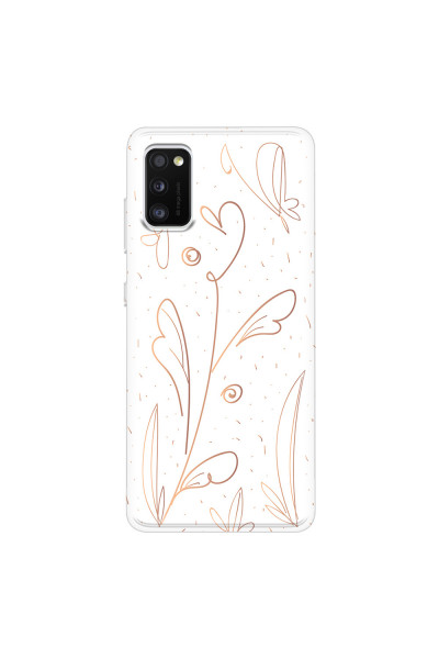 SAMSUNG - Galaxy A41 - Soft Clear Case - Flowers In Style