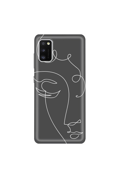 SAMSUNG - Galaxy A41 - Soft Clear Case - Light Portrait in Picasso Style