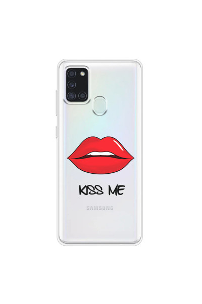 SAMSUNG - Galaxy A21S - Soft Clear Case - Kiss Me