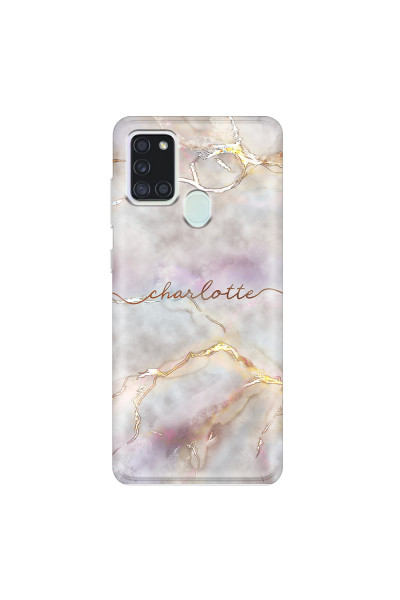 SAMSUNG - Galaxy A21S - Soft Clear Case - Marble Rootage