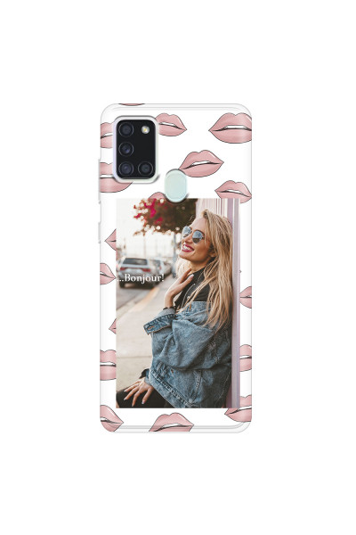 SAMSUNG - Galaxy A21S - Soft Clear Case - Teenage Kiss Phone Case