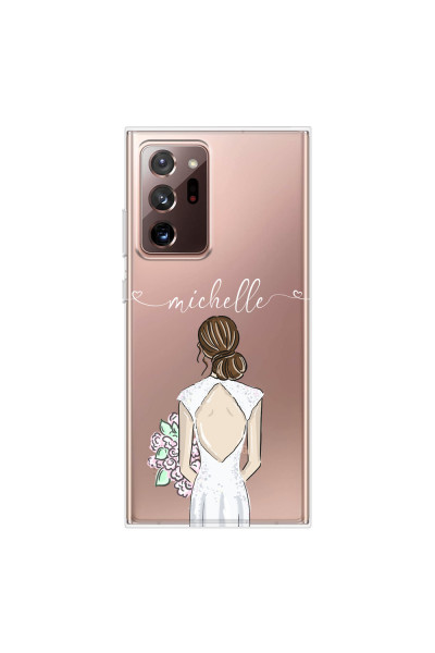 SAMSUNG - Galaxy Note20 Ultra - Soft Clear Case - Bride To Be Brunette II.