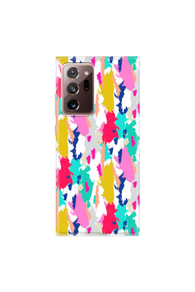 SAMSUNG - Galaxy Note20 Ultra - Soft Clear Case - Paint Strokes