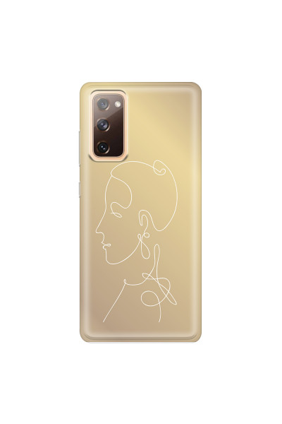 SAMSUNG - Galaxy S20 FE - Soft Clear Case - Golden Lady