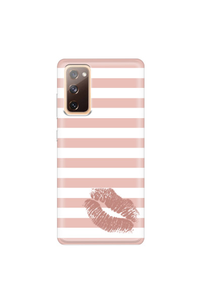 SAMSUNG - Galaxy S20 FE - Soft Clear Case - Pink Lipstick