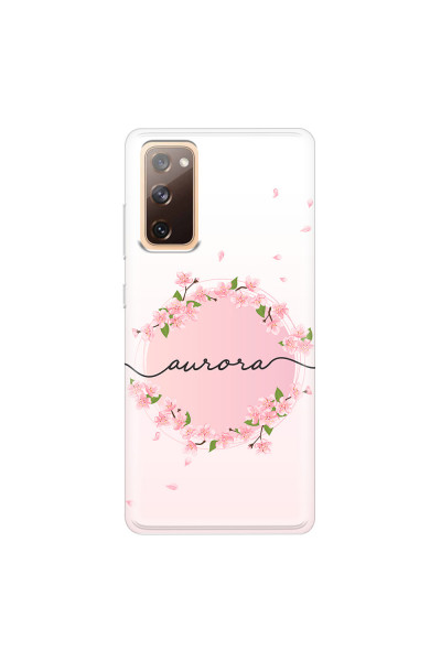 SAMSUNG - Galaxy S20 FE - Soft Clear Case - Sakura Handwritten Circle