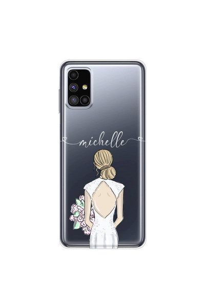 SAMSUNG - Galaxy M51 - Soft Clear Case - Bride To Be Blonde II.