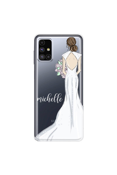 SAMSUNG - Galaxy M51 - Soft Clear Case - Bride To Be Brunette