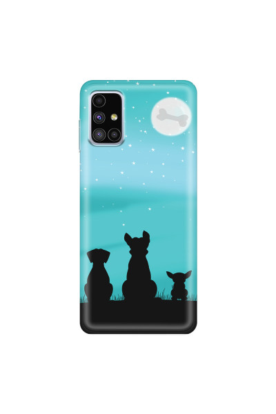 SAMSUNG - Galaxy M51 - Soft Clear Case - Dog's Desire Blue Sky