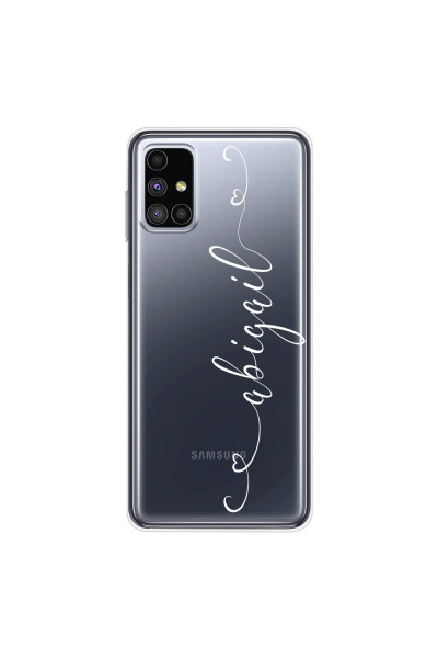 SAMSUNG - Galaxy M51 - Soft Clear Case - Hearts Handwritten