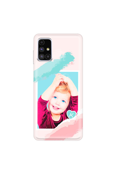 SAMSUNG - Galaxy M51 - Soft Clear Case - Kids Initial Photo