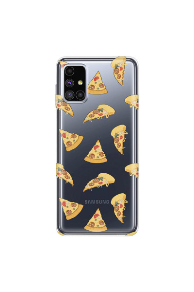 SAMSUNG - Galaxy M51 - Soft Clear Case - Pizza Phone Case