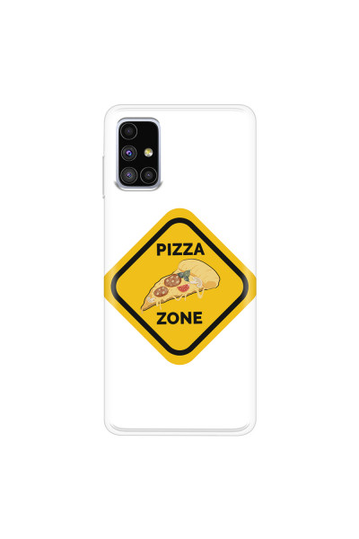 SAMSUNG - Galaxy M51 - Soft Clear Case - Pizza Zone Phone Case