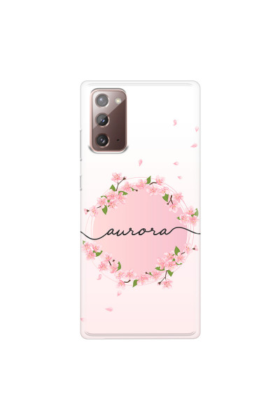 SAMSUNG - Galaxy Note20 - Soft Clear Case - Sakura Handwritten Circle