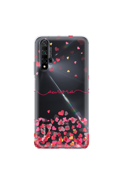 HUAWEI - Nova 5T - Soft Clear Case - Scattered Hearts