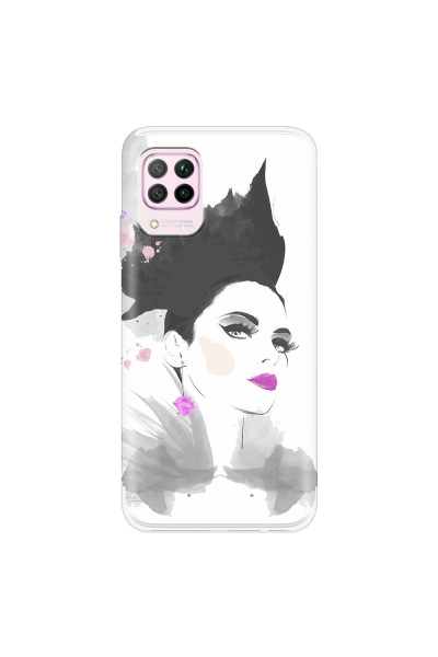 HUAWEI - P40 Lite - Soft Clear Case - Pink Lips
