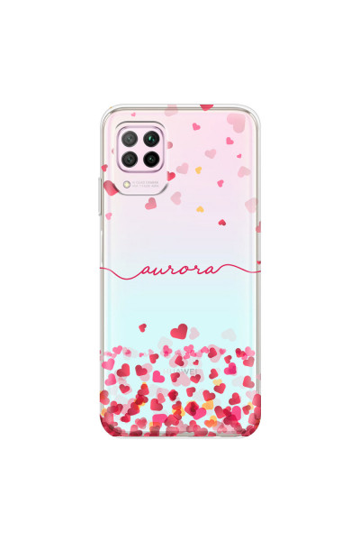 HUAWEI - P40 Lite - Soft Clear Case - Scattered Hearts