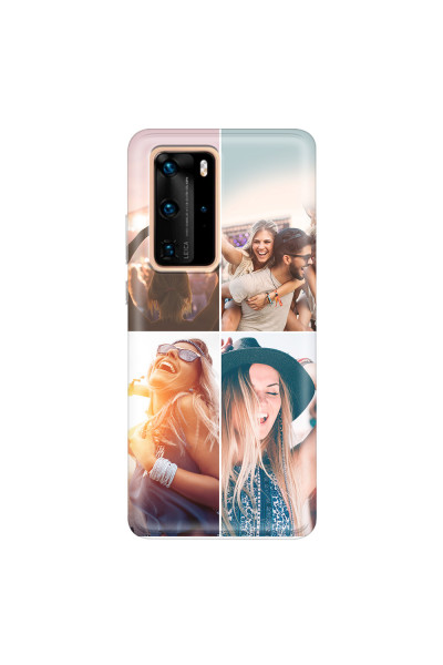 HUAWEI - P40 Pro - Soft Clear Case - Collage of 4