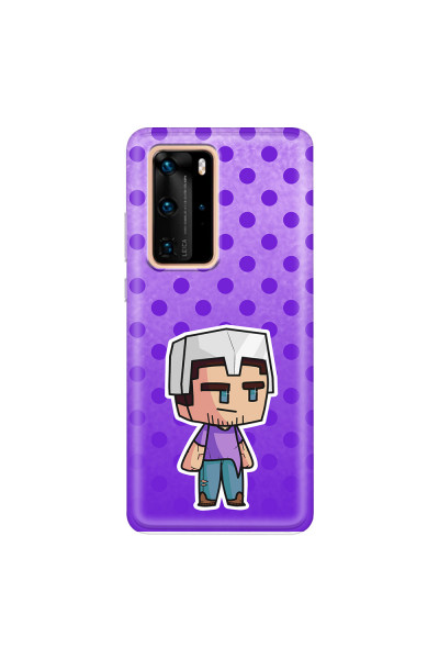 HUAWEI - P40 Pro - Soft Clear Case - Purple Shield Crafter