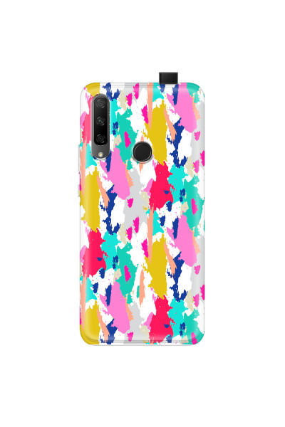 HONOR - Honor 9X - Soft Clear Case - Paint Strokes