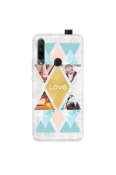 HONOR - Honor 9X - Soft Clear Case - Triangle Love Photo