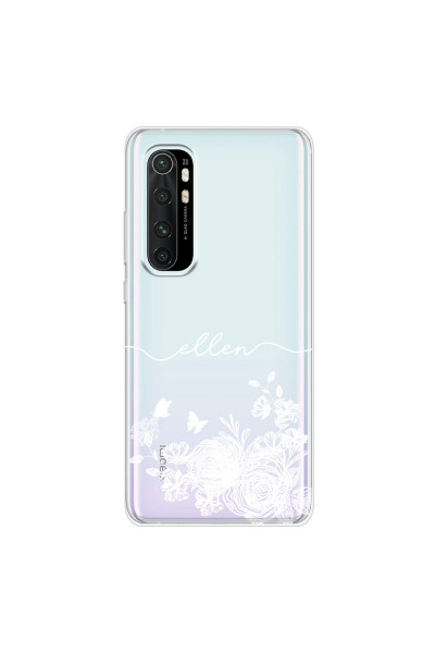 XIAOMI - Mi Note 10 Lite - Soft Clear Case - Handwritten White Lace