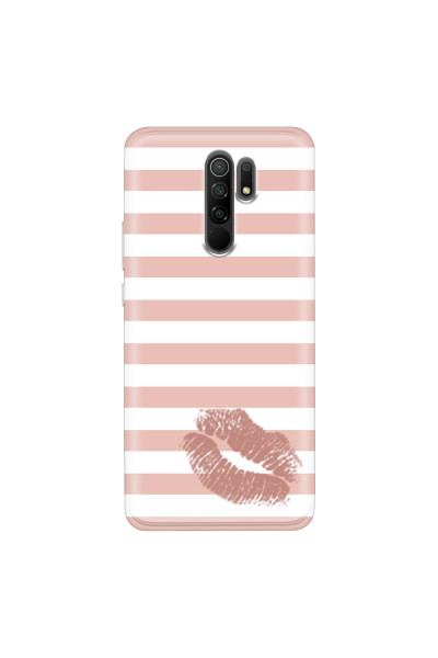 XIAOMI - Redmi 9 - Soft Clear Case - Pink Lipstick