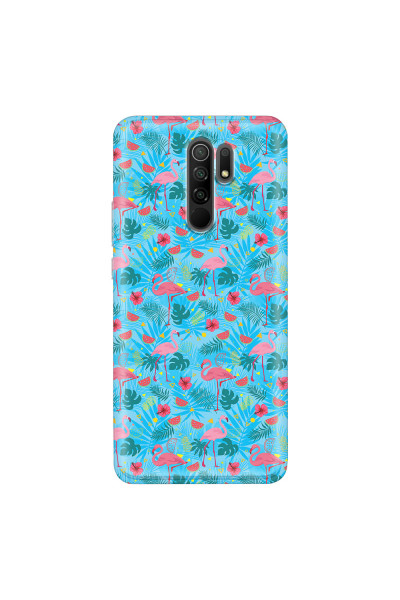 XIAOMI - Redmi 9 - Soft Clear Case - Tropical Flamingo IV