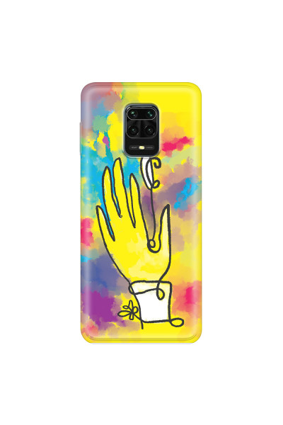 XIAOMI - Redmi Note 9 Pro / Note 9S - Soft Clear Case - Abstract Hand Paint