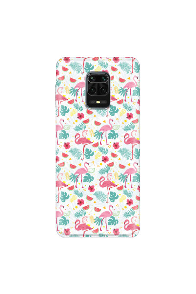 XIAOMI - Redmi Note 9 Pro / Note 9S - Soft Clear Case - Tropical Flamingo II