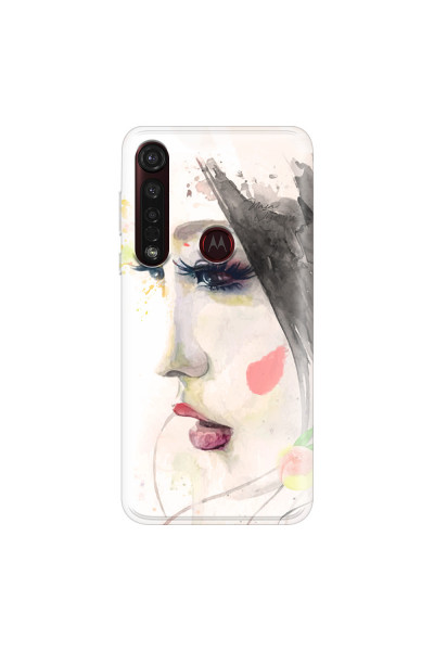 MOTOROLA by LENOVO - Moto G8 Plus - Soft Clear Case - Face of a Beauty