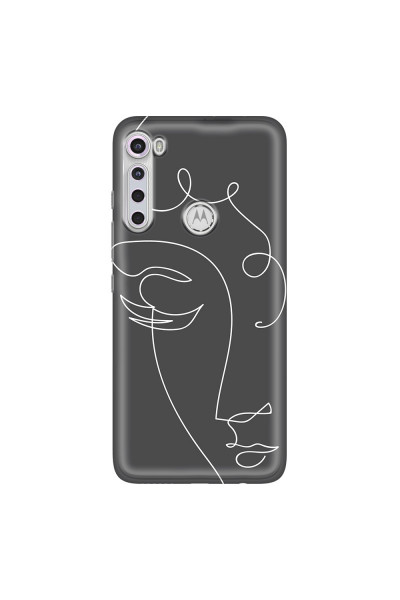 MOTOROLA by LENOVO - Moto One Fusion Plus - Soft Clear Case - Light Portrait in Picasso Style