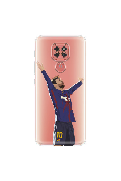MOTOROLA by LENOVO - Moto G9 Play - Soft Clear Case - For Barcelona Fans