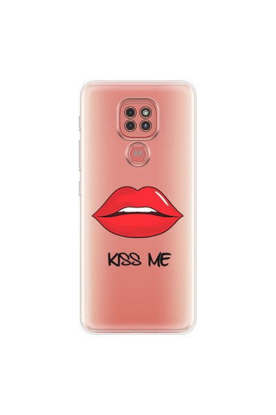 MOTOROLA by LENOVO - Moto G9 Play - Soft Clear Case - Kiss Me