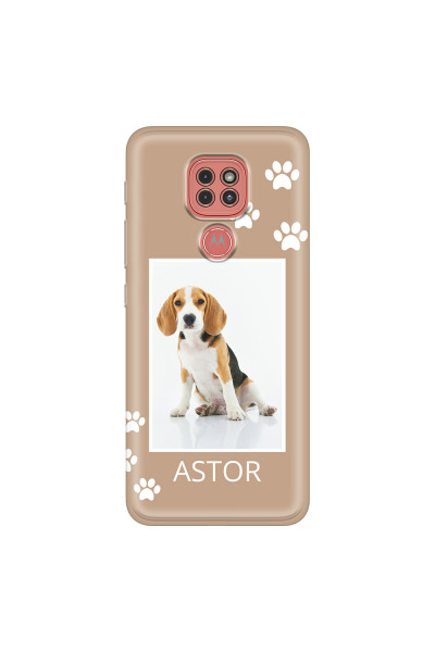 MOTOROLA by LENOVO - Moto G9 Play - Soft Clear Case - Puppy