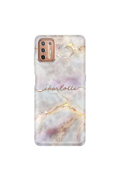 MOTOROLA by LENOVO - Moto G9 Plus - Soft Clear Case - Marble Rootage