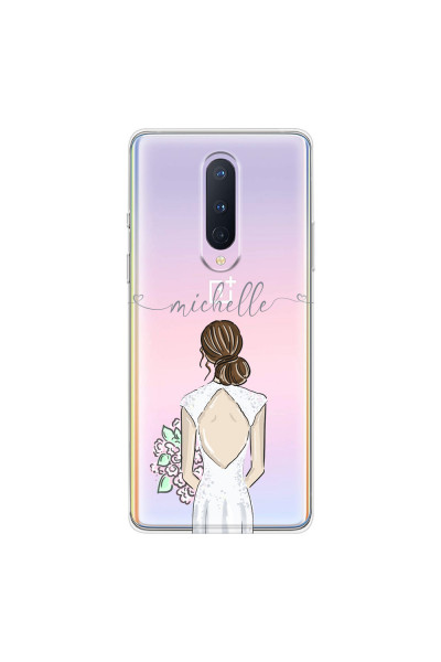 ONEPLUS - OnePlus 8 - Soft Clear Case - Bride To Be Brunette II. Dark