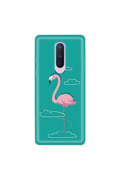 ONEPLUS - OnePlus 8 - Soft Clear Case - Cartoon Flamingo