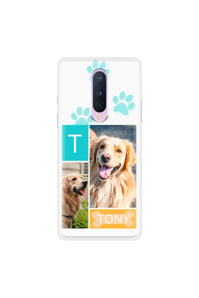ONEPLUS - OnePlus 8 - Soft Clear Case - Dog Collage