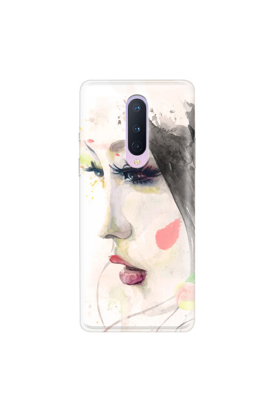 ONEPLUS - OnePlus 8 - Soft Clear Case - Face of a Beauty