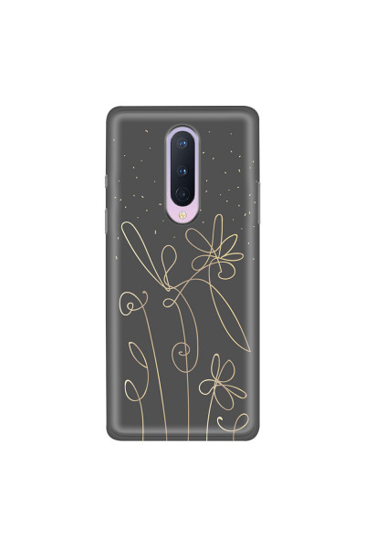 ONEPLUS - OnePlus 8 - Soft Clear Case - Midnight Flowers