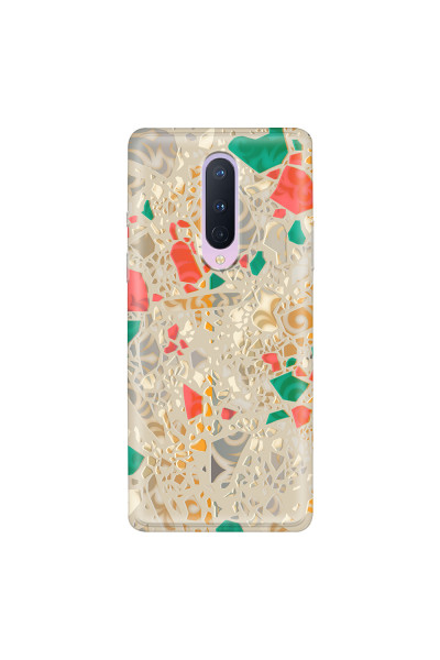 ONEPLUS - OnePlus 8 - Soft Clear Case - Terrazzo Design Gold