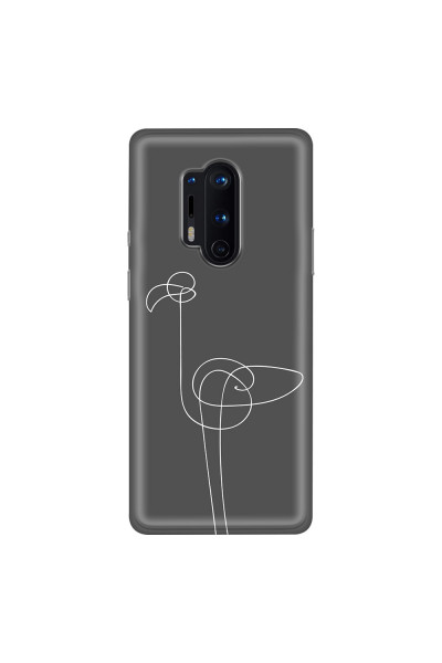 ONEPLUS - OnePlus 8 Pro - Soft Clear Case - Flamingo Drawing