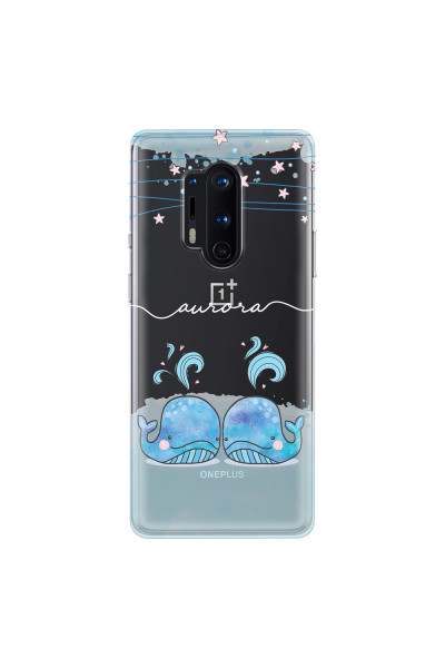ONEPLUS - OnePlus 8 Pro - Soft Clear Case - Little Whales White