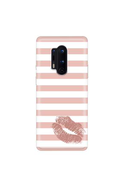 ONEPLUS - OnePlus 8 Pro - Soft Clear Case - Pink Lipstick