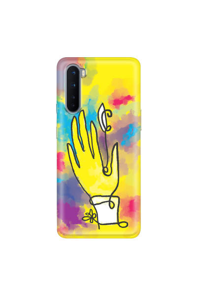 ONEPLUS - OnePlus Nord - Soft Clear Case - Abstract Hand Paint