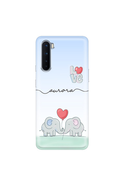 ONEPLUS - OnePlus Nord - Soft Clear Case - Elephants in Love
