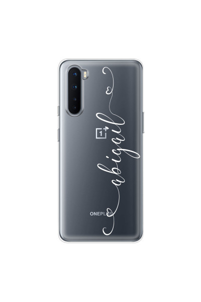 ONEPLUS - OnePlus Nord - Soft Clear Case - Hearts Handwritten